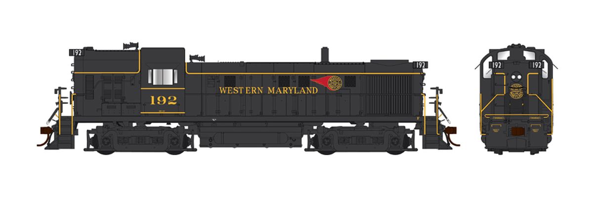 Bowser HO RS-3 Western Maryland Hammerhead #193/Fireball