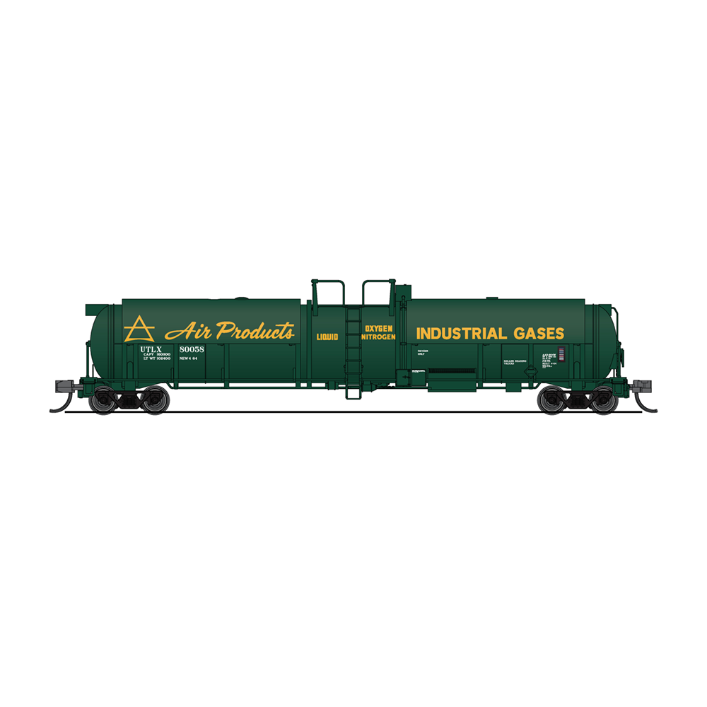 Broadway Limited N Cryogenic Tank Car Air Products 2pk