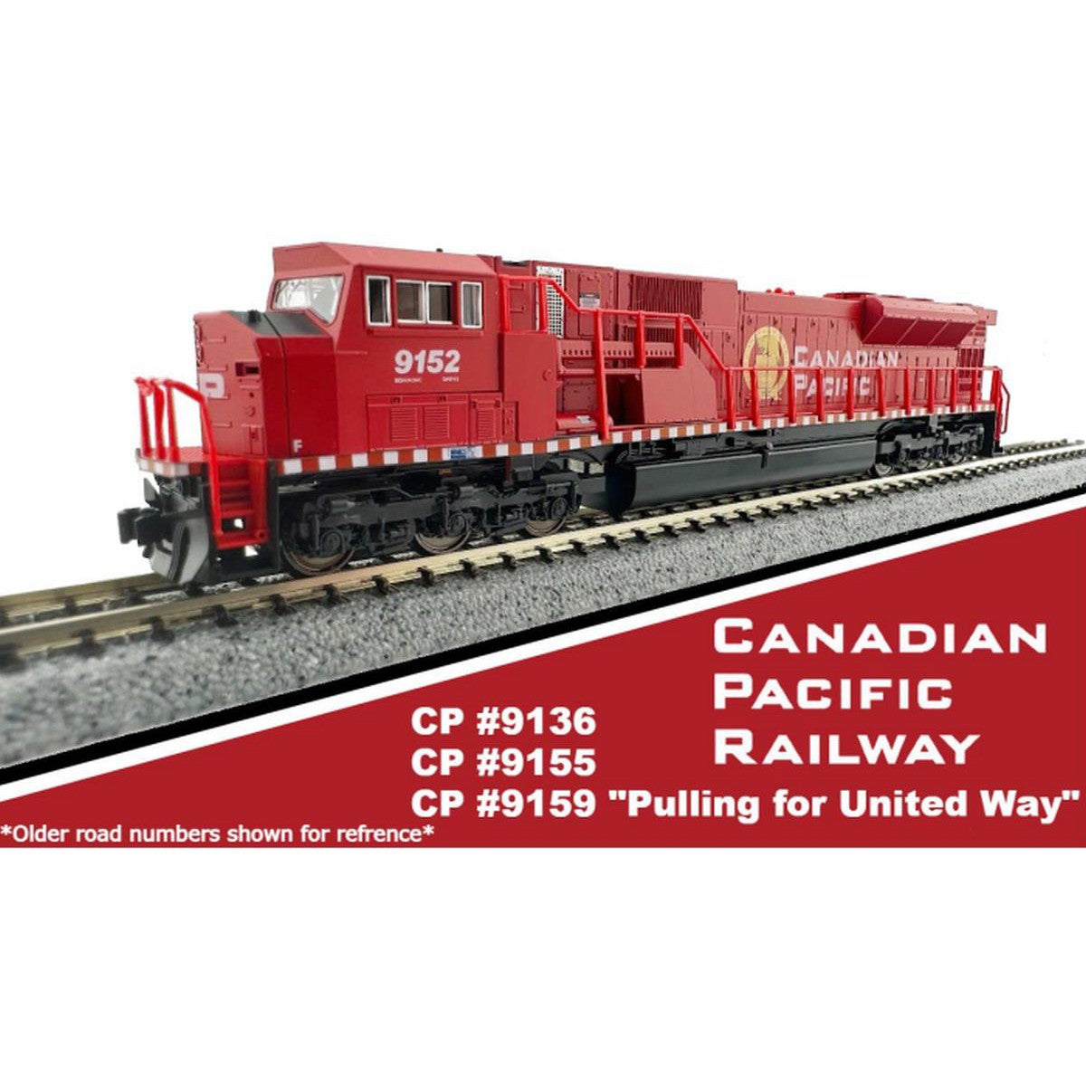 Kato N Scale Canadian Pacific CP 9155 EMD SD90/43MAC Locomotive DCC