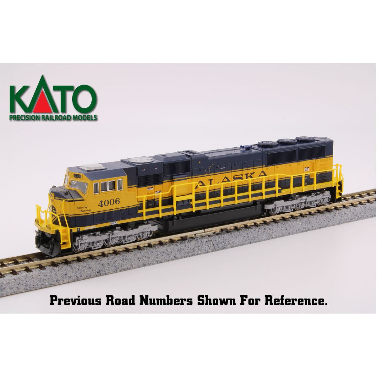 Kato N Scale Alaska Railroad #4003 Spirit of Moose Pass SD70MAC Diesel DCC