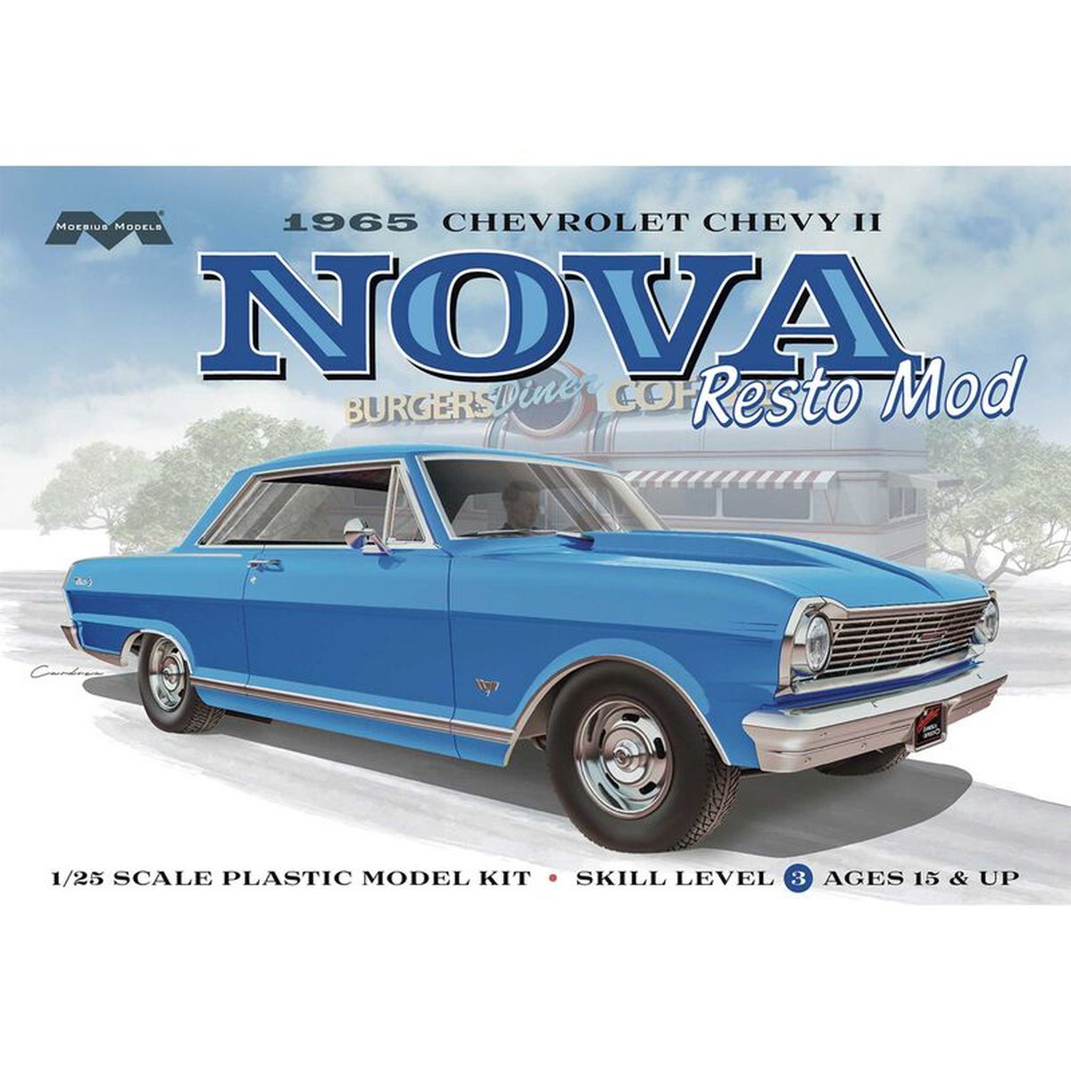 Moebius Models 1965 Chevy II Nova Resto Mod