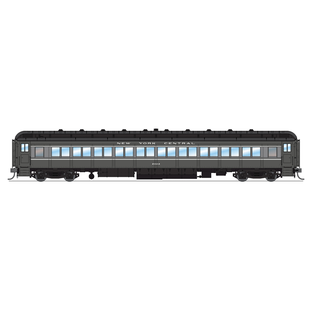 Broadway Limited HO NYC 80' Psg.Coaches 2pk A/Two-Tone Gray