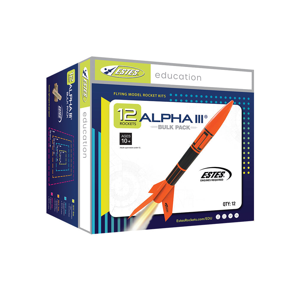 Estes Alpha III Bulk Pack/12pc E2X