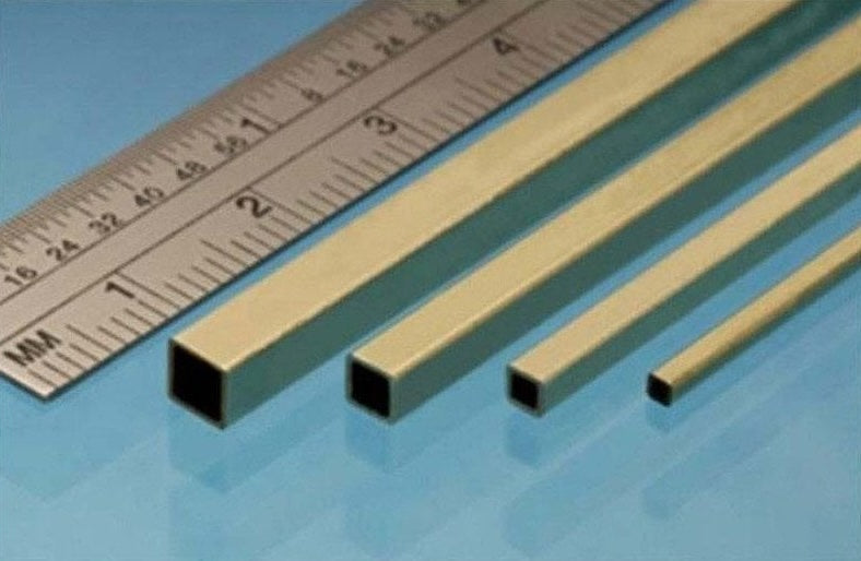 Albion Alloys SBW15 Square Brass Rod 1.5x1.5mm (3 Pack)