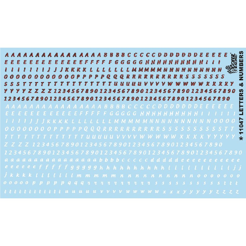 Gofer Racing Decals Letters & Numbers