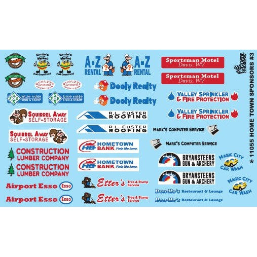 Gofer Racing Decals Home Town Sponsors Decal