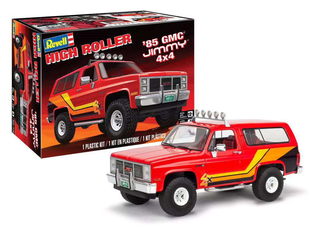 Revell 1/25 ‘85 GMC Jimmy 4x4 High Roller Plastic Model Kit - RMX14577