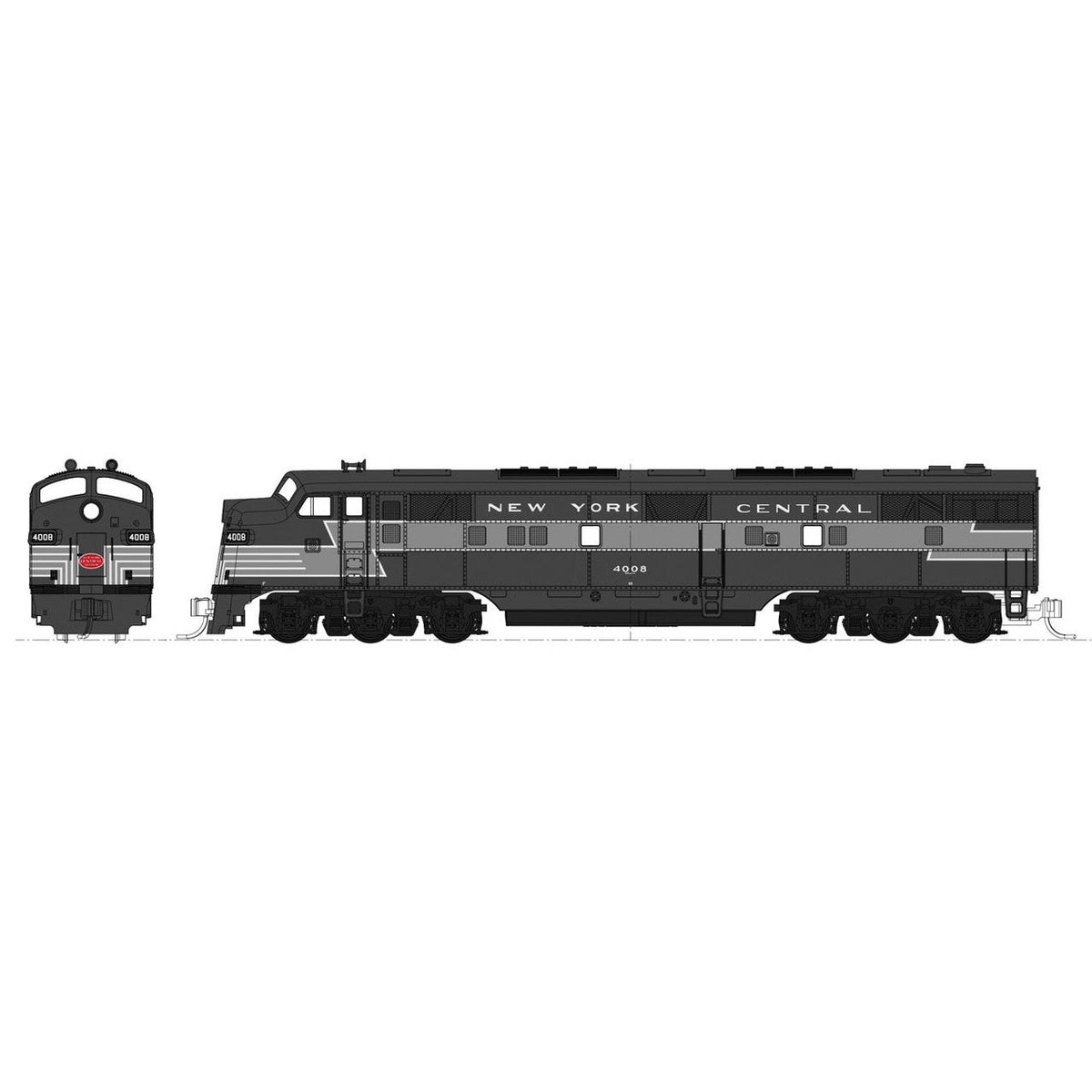 Kato N Scale E7 A/A Diesels New York Central NYC #4008 #4022 2 Pack
