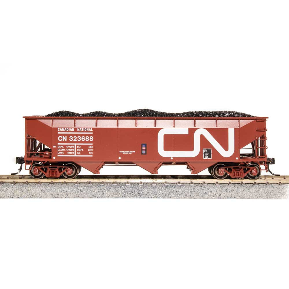 Broadway Limited HO AAR 70t Hopper 4pk CN/oxide red