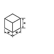 Plastruct 3/8" Clear Acrylic Cube (10 per pack)