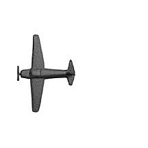 Plastruct Polyethylene Plastic Prop Airplane (6 per pack)