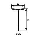 Plastruct HO gauge Polystyrene Double Arm Boulevard Lights (5 per pack)