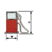 Plastruct HO gauge Polyethylene Gas Pump (3 per pack)