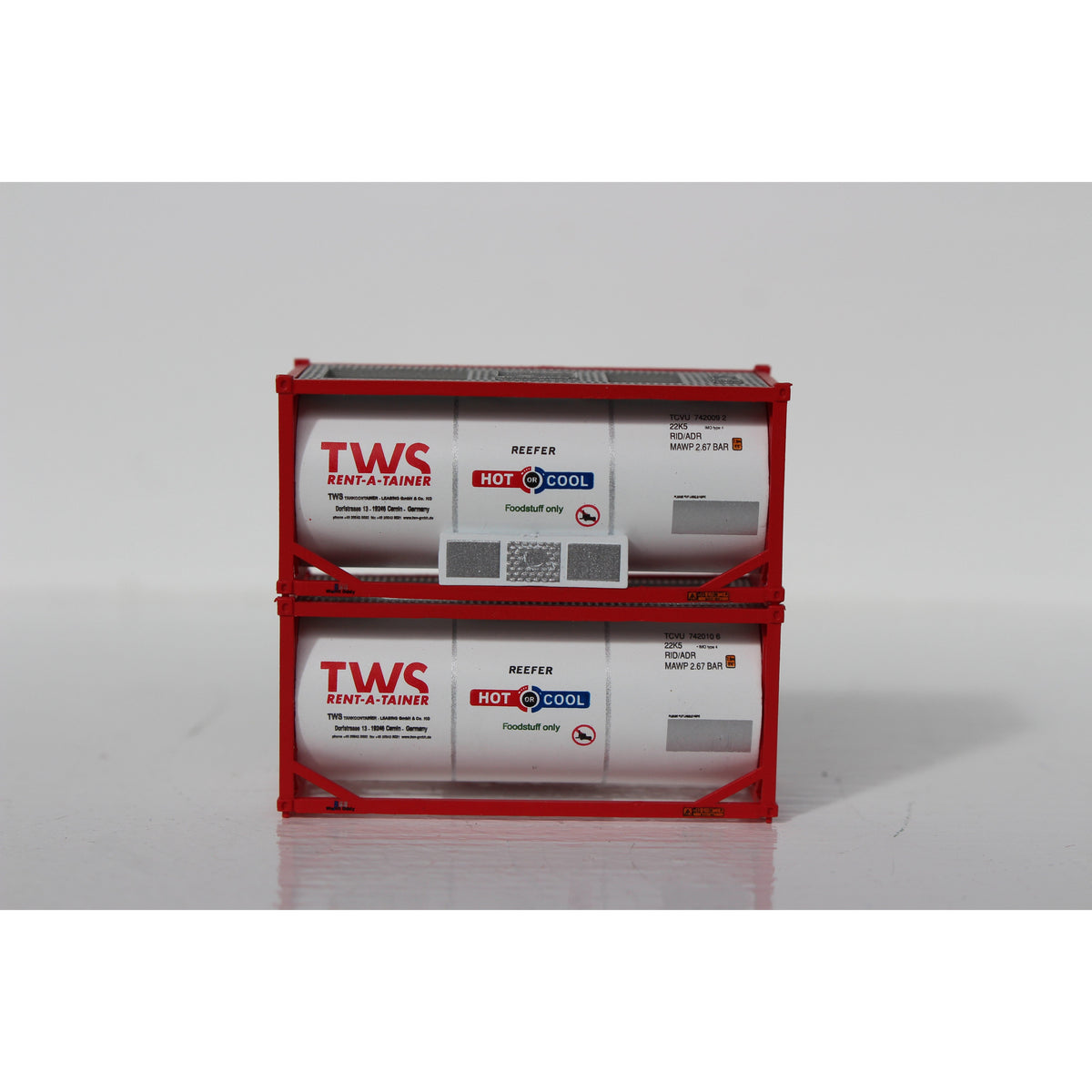Jacksonville Terminal Company N TWS 20' Standard Tank Container (full wrap around walkway)