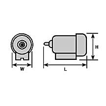 Plastruct 5/16" Gray ABS Motor (3 per pack)