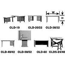 Plastruct O gauge White Styrene Work Table (1 per pack)