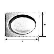 Plastruct Dollhouse Clear Coolly Oval Bathtub (1 per pack)