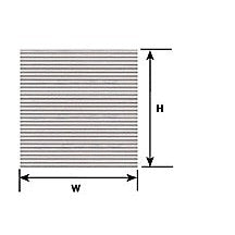 Plastruct N gauge White Corrugated Siding 12" x 7" (2 per pack)