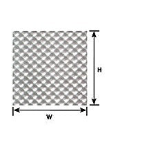 Plastruct HO gauge White Tread Plate Sheet 12" x 7" (2 per pack)