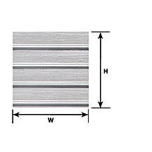Plastruct G gauge Beige Ribbed Roof/Corrugated 12"x 7" (2 per pack)