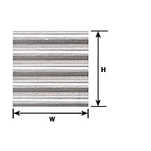 Plastruct G gauge White Corrugated Siding 11 x 7" (2 per pack)