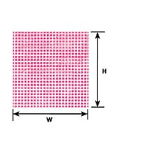 Plastruct .050" Clay Red Square Tile Sheet 12 x 7" (2 per pack)