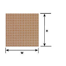 Plastruct .055" Clay Red Square Tile Sheet 12 x 7" (2 per pack)