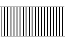Plastruct 1-39/64" Polystyrene Vertical Railing (2 per pack)