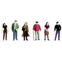 Plastruct O gauge Paint Polystyrene City Figures (1 set per pack)