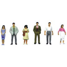 Plastruct N gauge Painted Polystyrene City Figures (2 sets per pack)