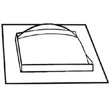Plastruct 3/4" x 3/4" Square Dome Skylight (2 per pack)