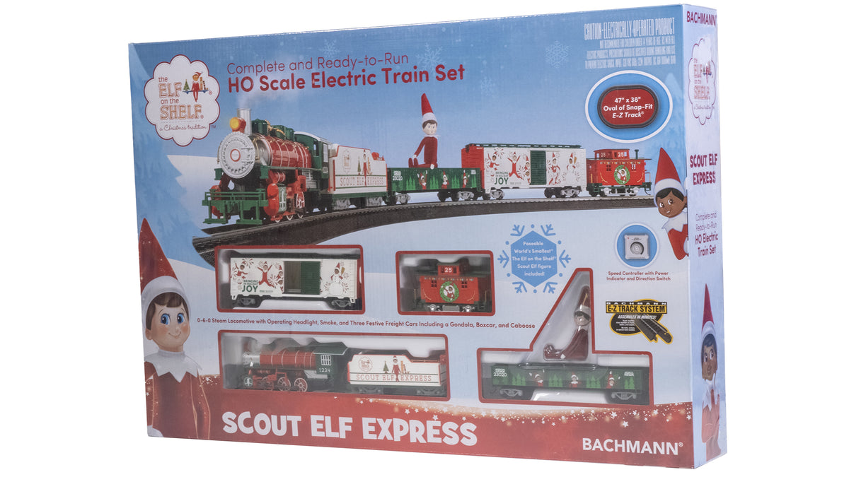 Bachmann HO Elf On The Shelf Scout Elf Express Freight Set/0-6-0 - 00779