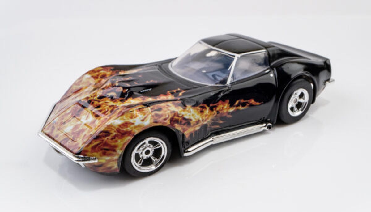 AFX 1968 Corvette L88 Blk/Flame