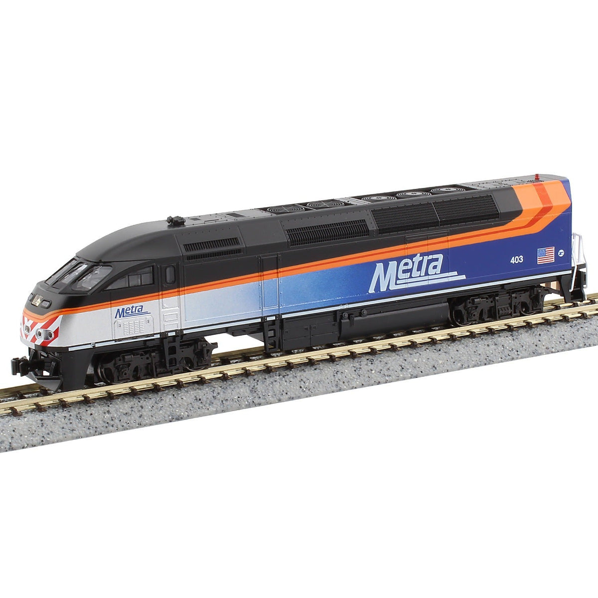 Kato N Scale 1766123 MP36PH Chicago Metra #403 DCC