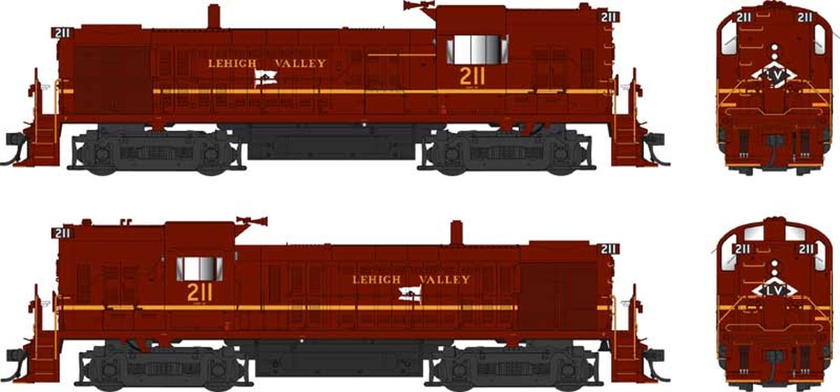 Bowser HO Diesel LV #211 DCC/Sound Alco RS-3 Hammerhead Diesel