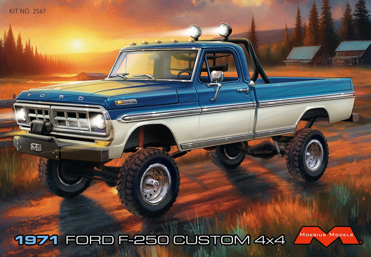 Moebius Models 1971 Ford F250 Custom Lifted 4×4