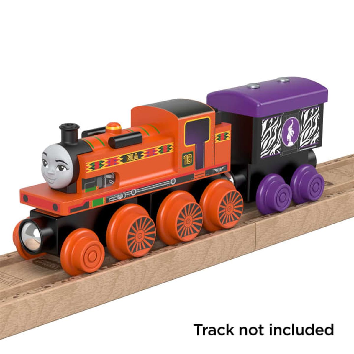 Fisher Price TTT WOOD Nia Loco & Car (Large)