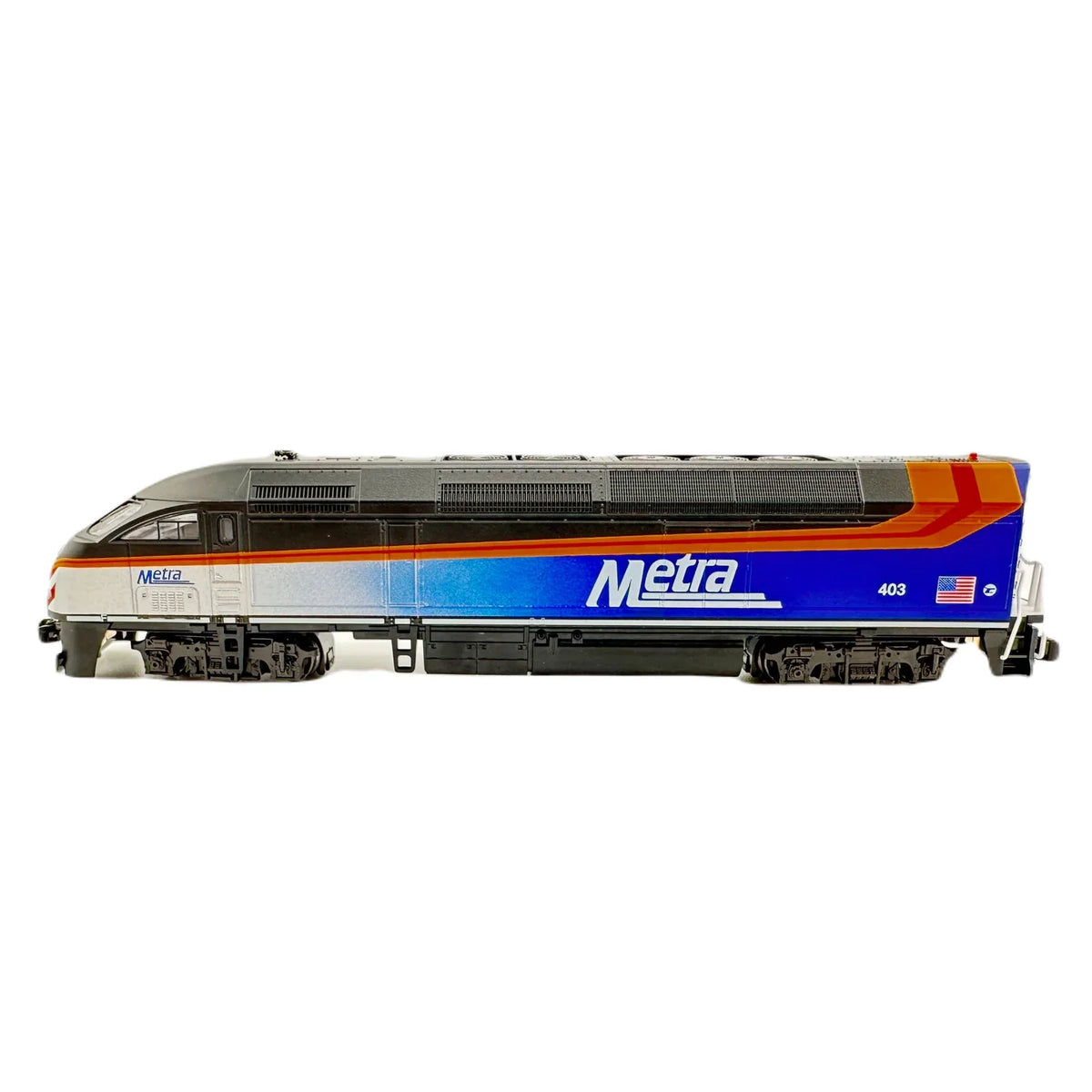 Kato N Scale 1766123 MP36PH Chicago Metra #424 DCC
