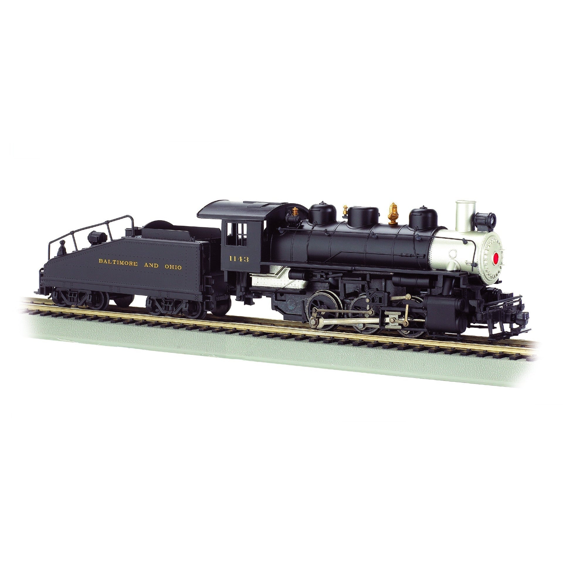 Bachmann HO B&O 0-6-0 Steam Loco with Slope Tender #1143 with Smoke - 50626