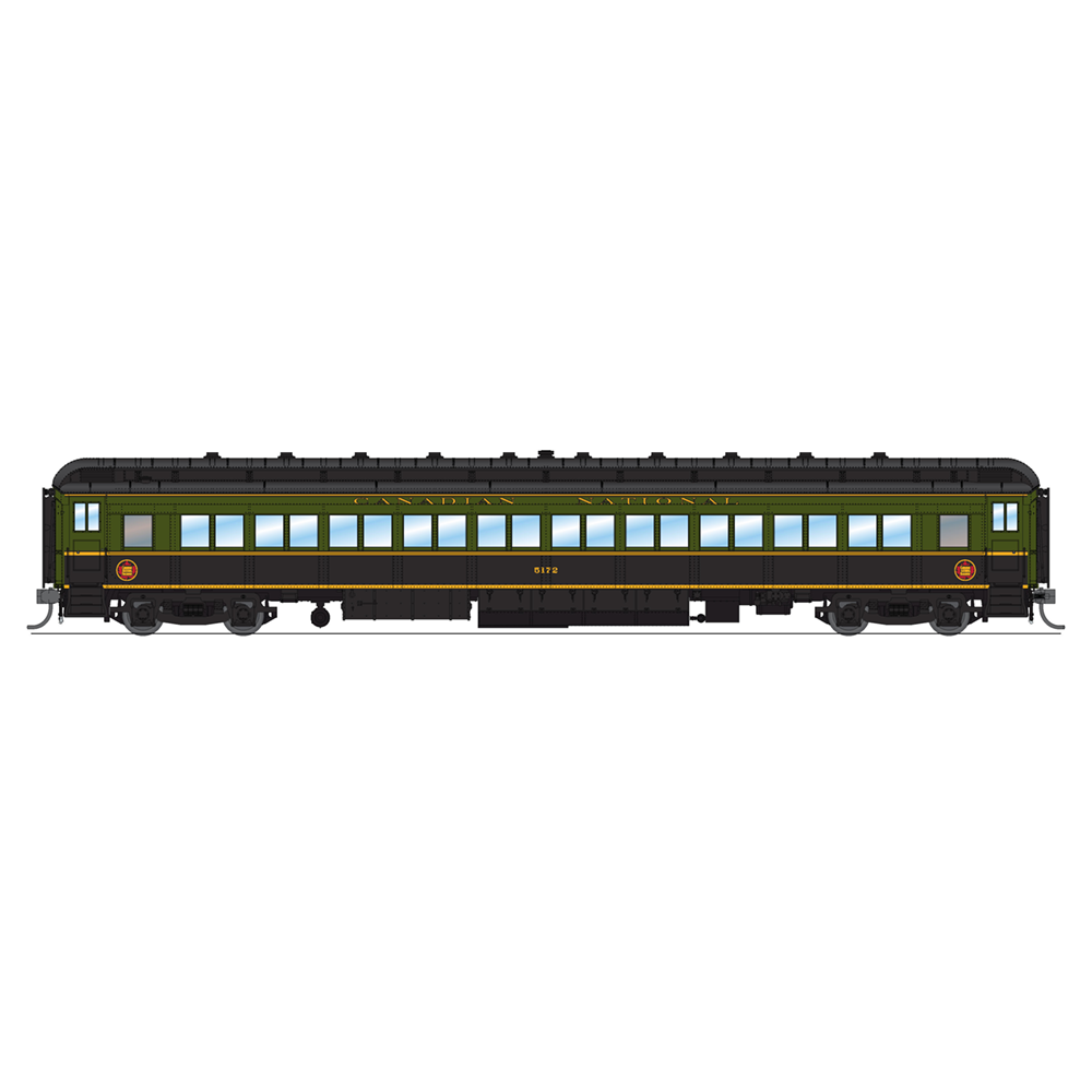 Broadway Limited HO CN 80' Psg.Coaches 2pk B/grn&blk