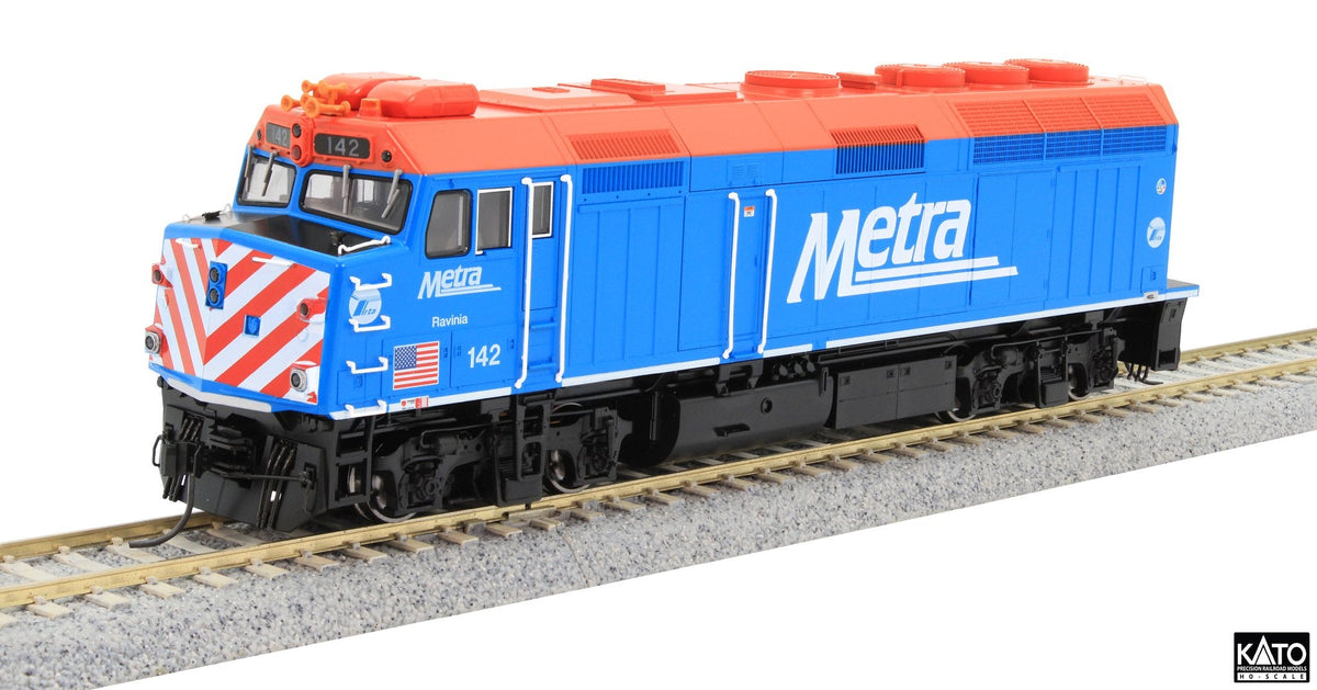 Kato HO Scale Metra #142 F40PH DCC/Sound - Standard Paint - KAT376574S