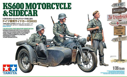 Tamiya German KS600 Motorcycle with Sidecar