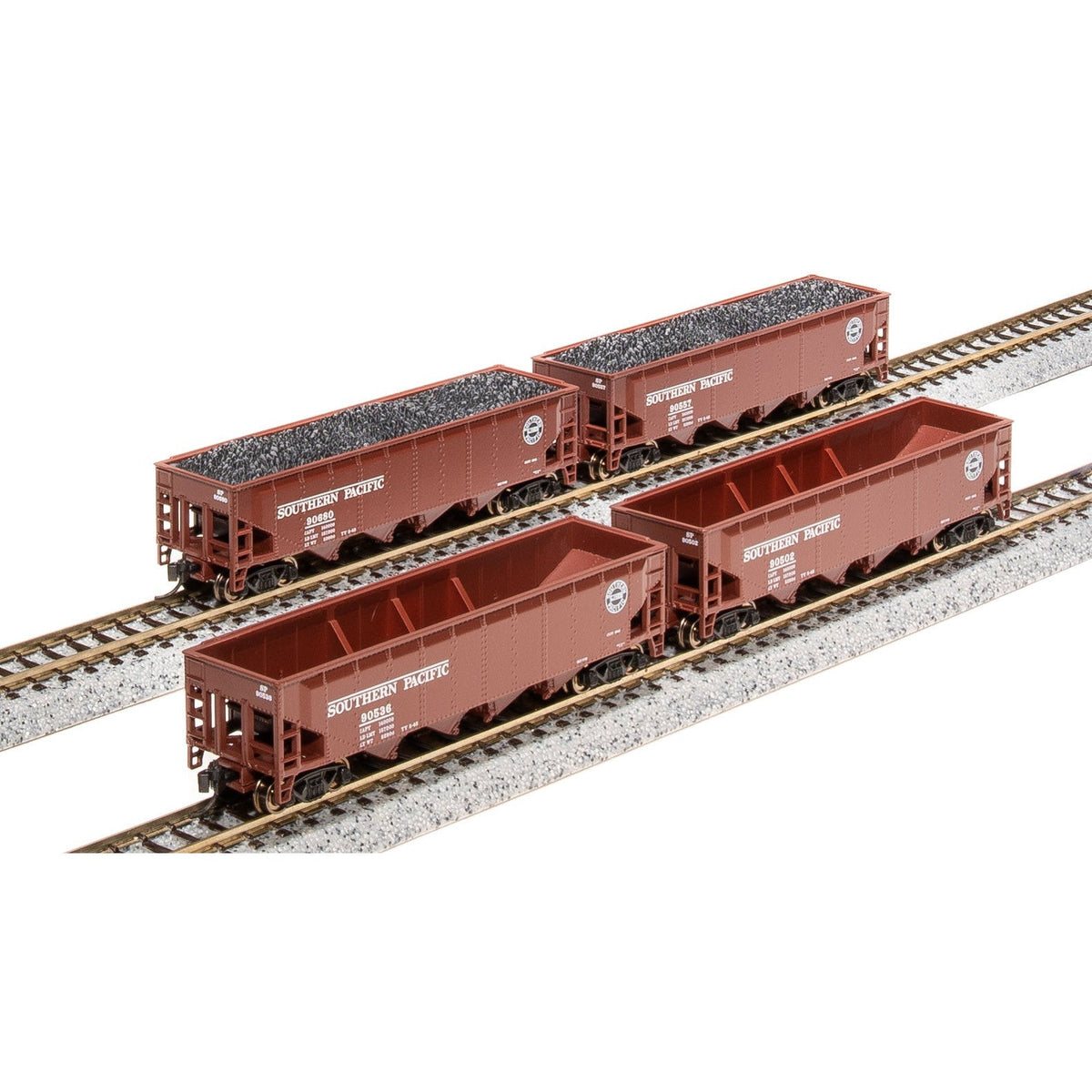 Broadway Limited N ARA 70t Quad Hopper 4pk SP/Fantasy Paint Scheme