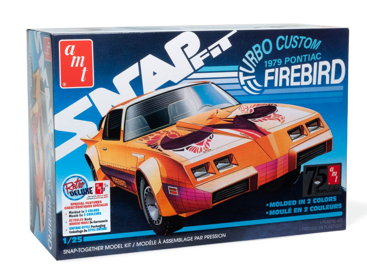 AMT 1979 Pontiac Firebird "Turbo Custom" (Snap) 1:25 Scale Model Kit (SALE 012025)
