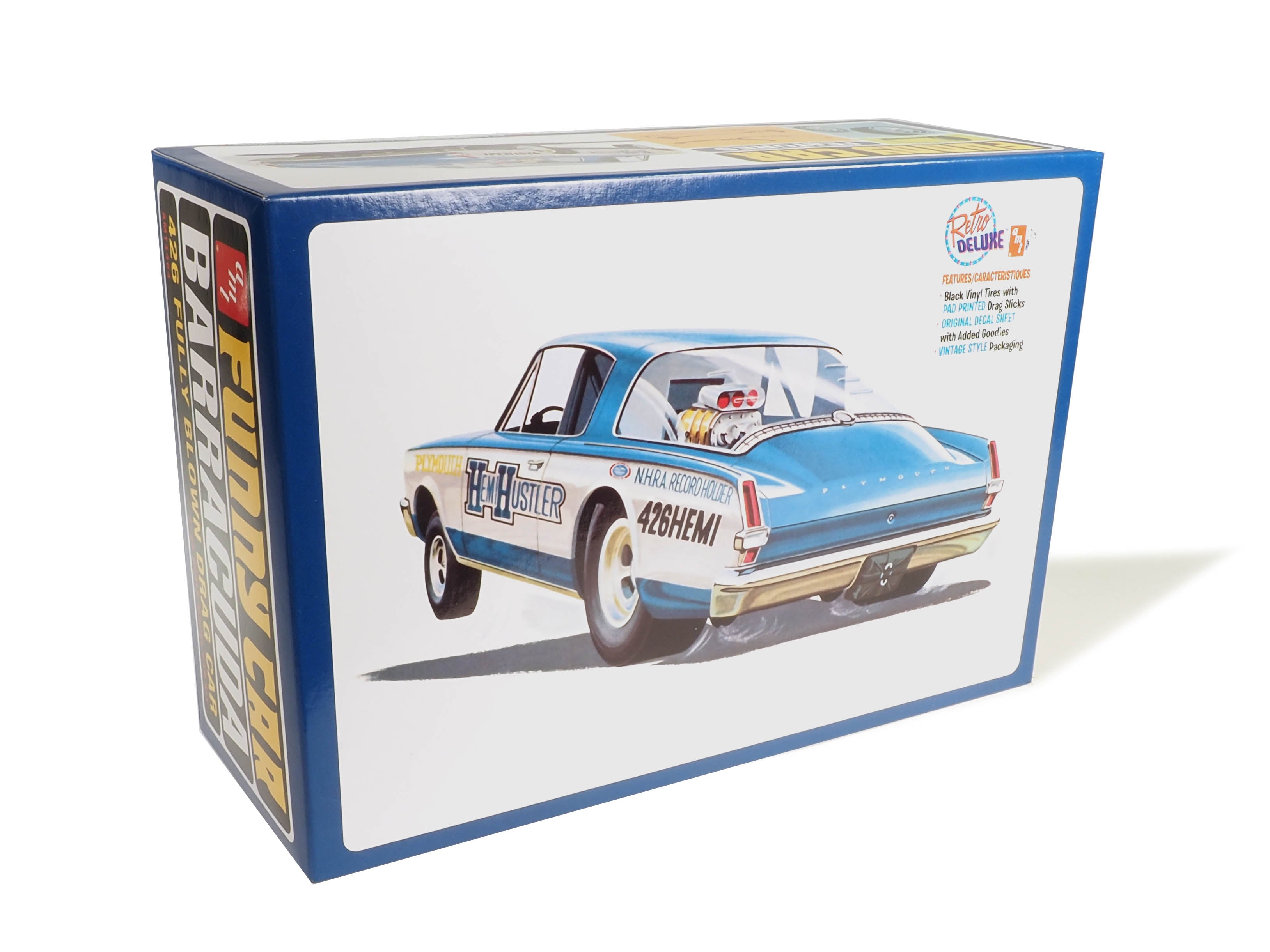 AMT 1966 Plymouth Barracuda Funny Car "Hemi Hustler" 1:25 Scale Model Kit