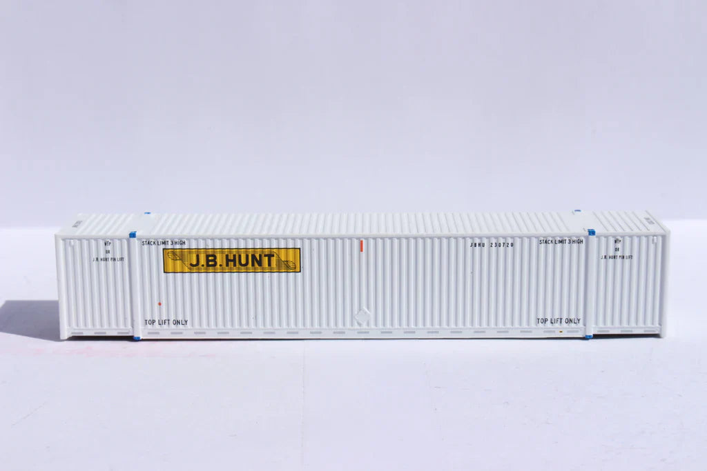 Jacksonville Terminal Co N JB HUNT 6-pack - 53' HIGH CUBE 8-55-8 corrugated containers| 537111