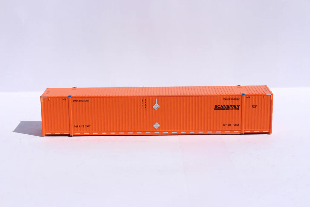 Jacksonville Terminal Co N SCHNEIDER 6-pack with special 30yr Anniversary - 53' HIGH CUBE 8-55-8 corrugated containers | 537153