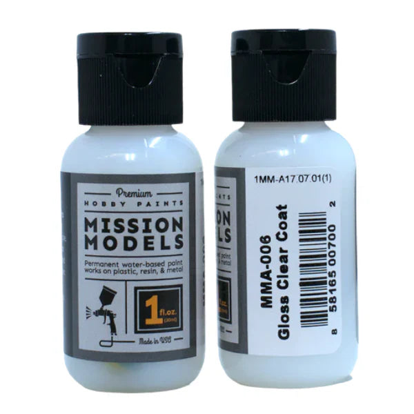 Mission Models Paint Gloss Clear Coat 1oz