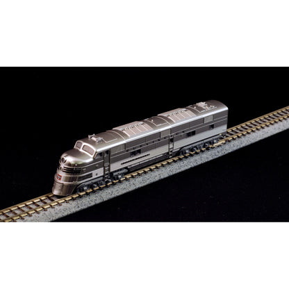 Kato N Scale CB&Q Silver Streak Zephyr 6pc Set With E5A & 5 Passenger Cars DCC/Sound