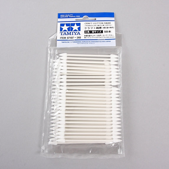 Tamiya Triangular Craft Cotton Swabs 50 Pack